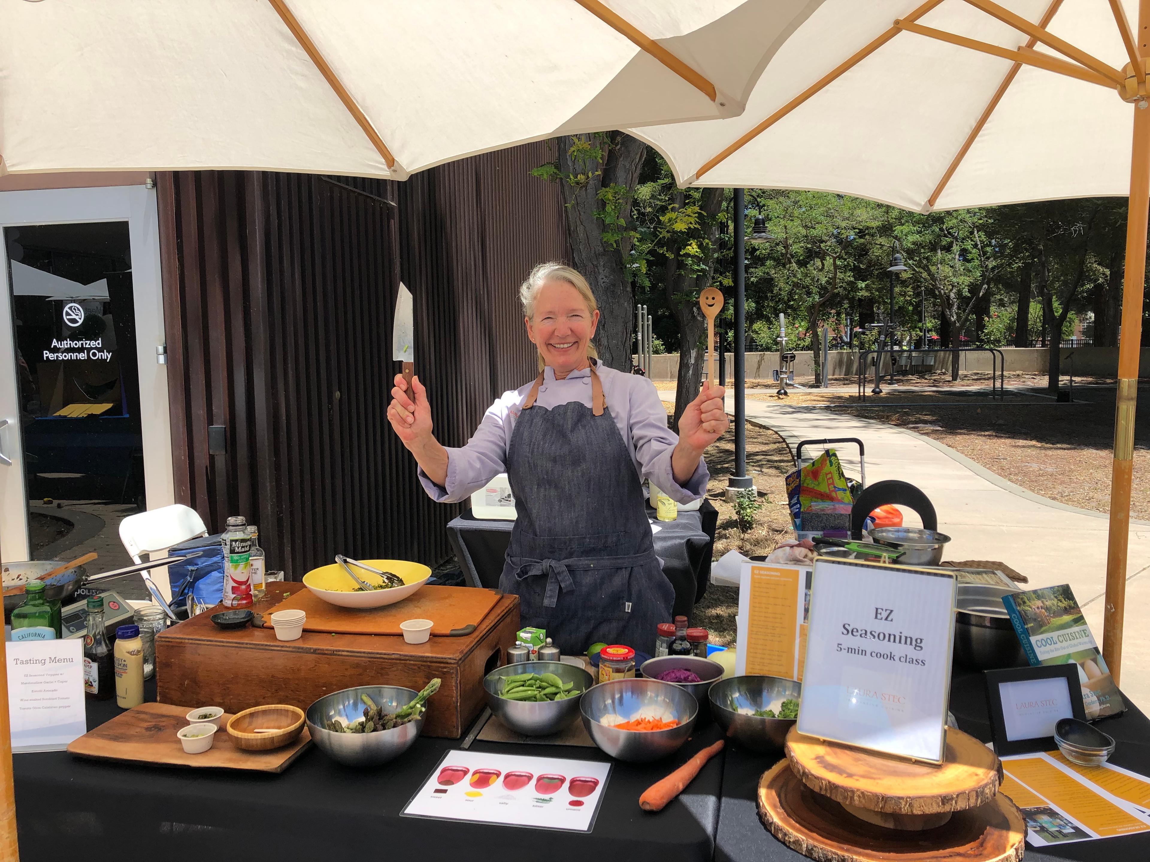 Outdoor wellness faire for the County of Santa Clara