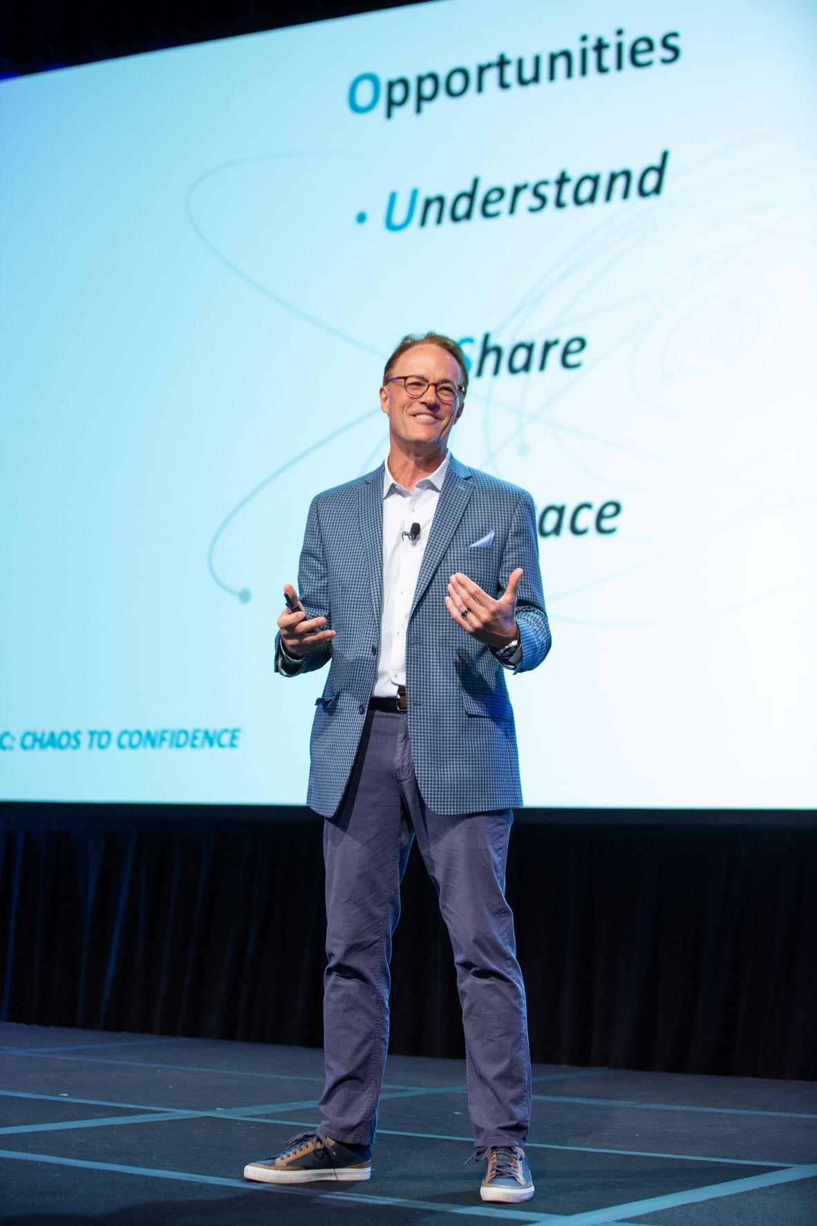 Andy on stage at WERC!